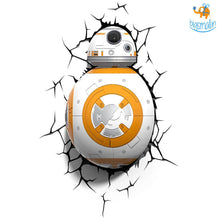 Load image into Gallery viewer, 3D Star Wars BB-8 Wall Lamp