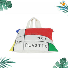 Load image into Gallery viewer, Color Block Canvas Tote Bag