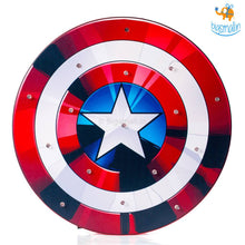 Load image into Gallery viewer, Captain America Shield Wooden LED Lamp
