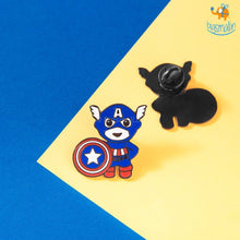 Load image into Gallery viewer, Captain America Metallic Lapel Pin