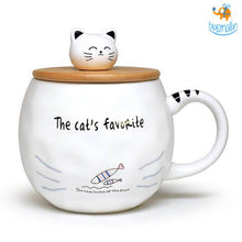 Load image into Gallery viewer, Kitty Mug With Lid & Spoon