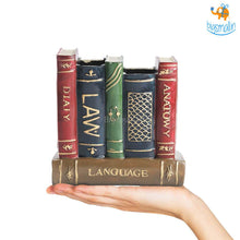 Load image into Gallery viewer, Retro Book Resin Stationery Holder - Hand painted