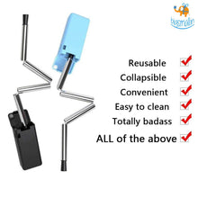 Load image into Gallery viewer, Steel Collapsible Straw