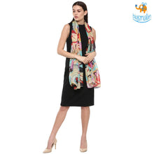 Load image into Gallery viewer, Color Me Abstract Silk Scarf