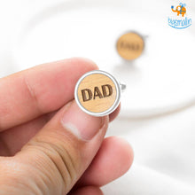 Load image into Gallery viewer, Dad Wooden Cufflinks