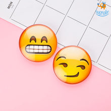 Load image into Gallery viewer, Emoji Crystal Glass Fridge Magnets- Set of 2