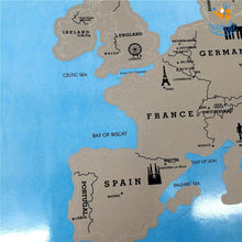 Load image into Gallery viewer, Europe Scratch Map