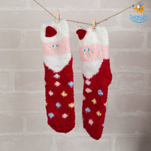 Load image into Gallery viewer, Fluffy Christmas Socks