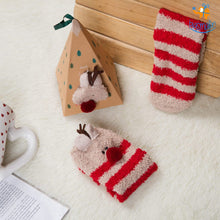 Load image into Gallery viewer, Fluffy Christmas Socks