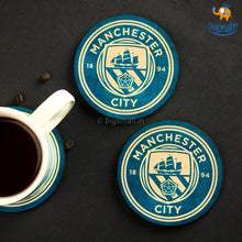 Load image into Gallery viewer, Manchester City Wooden Coasters - Set of 4