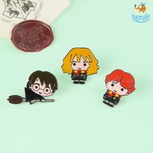 Load image into Gallery viewer, Harry Potter Character Metallic Pins - Set of 3