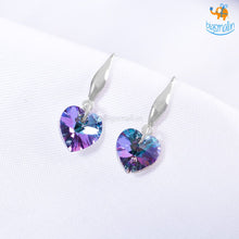 Load image into Gallery viewer, Crystal Heart Earrings