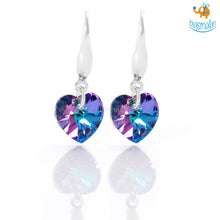 Load image into Gallery viewer, Crystal Heart Earrings