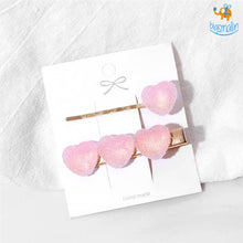 Load image into Gallery viewer, Ombre Heart Hair Clips