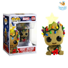Load image into Gallery viewer, Baby Groot Bobblehead Holiday Edition