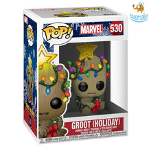 Load image into Gallery viewer, Baby Groot Bobblehead Holiday Edition