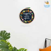 Load image into Gallery viewer, Happily Ever After Embroidery Hoop Wall Art