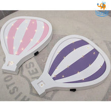 Load image into Gallery viewer, Wooden LED Hot Air Balloon Lamp