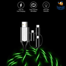 Load image into Gallery viewer, Illume 3 in 1 LED Charging Cable