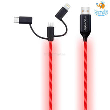 Load image into Gallery viewer, Illume 3 in 1 LED Charging Cable