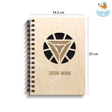 Load image into Gallery viewer, Avengers Superhero Engraved Wooden Diary