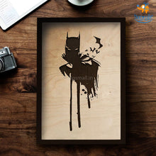 Load image into Gallery viewer, Batman Engraved Wooden Frame (19 x 13 inches)