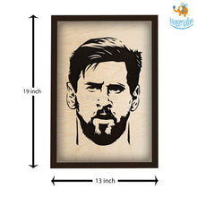 Load image into Gallery viewer, Footballer Engraved Wooden Frame (19 x 13 inches)