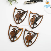 Load image into Gallery viewer, Liverpool Laser Cut Wooden Coasters - Set of 4