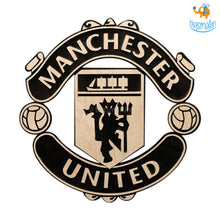 Load image into Gallery viewer, Manchester United Engraved Wooden Crest