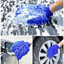 Load image into Gallery viewer, Microfiber Wash Mitt Gloves - Set of 2