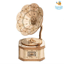 Load image into Gallery viewer, 3D Wooden Puzzle - Gramophone