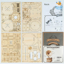 Load image into Gallery viewer, 3D Wooden Puzzle - Gramophone