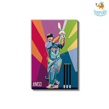 Load image into Gallery viewer, M S Dhoni Printed Wooden Frame ( 17.6 x 11.6 inches)