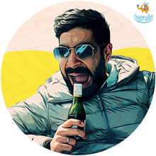 Load image into Gallery viewer, Personalized Comic Wooden Coasters | COD Not available