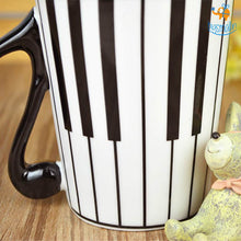 Load image into Gallery viewer, Piano Keyboard Mug With Lid