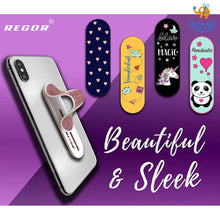 Load image into Gallery viewer, Pink Glitter Mobile Stand with Finger Grip