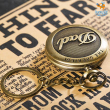 Load image into Gallery viewer, Vintage Dad Pocket Watch Keychain