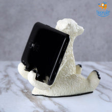 Load image into Gallery viewer, Polar Bear Ceramic Mobile Stand