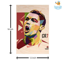 Load image into Gallery viewer, Footballer Printed Wooden Poster
