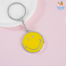 Load image into Gallery viewer, Smiley Metallic Keychain