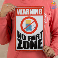 Load image into Gallery viewer, No Fart Zone Tin Board