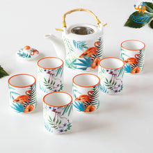 Load image into Gallery viewer, Tropical Teapot Mug Set - Set of 7