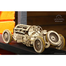 Load image into Gallery viewer, Ugears U-9 Grand Prix Car Mechanical Puzzle