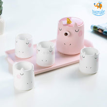 Load image into Gallery viewer, Unicorn Teapot Set - 6 Pc