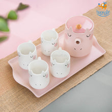 Load image into Gallery viewer, Unicorn Teapot Set - 6 Pc