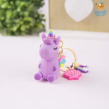 Load image into Gallery viewer, Unicorn Rainbow Keychain