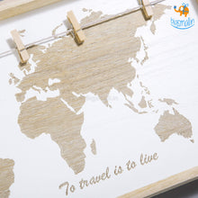 Load image into Gallery viewer, Wanderlust Photo Hanging Wooden Board