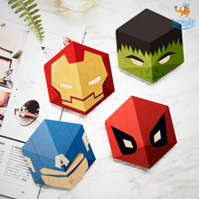 Load image into Gallery viewer, Wooden Superhero Fridge Magnets - Set Of 6