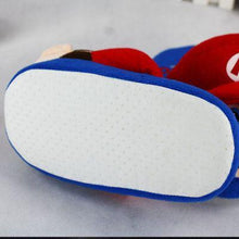 Load image into Gallery viewer, Super Mario Brothers Plush Slippers