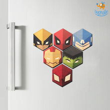 Load image into Gallery viewer, Wooden Superhero Fridge Magnets - Set Of 6